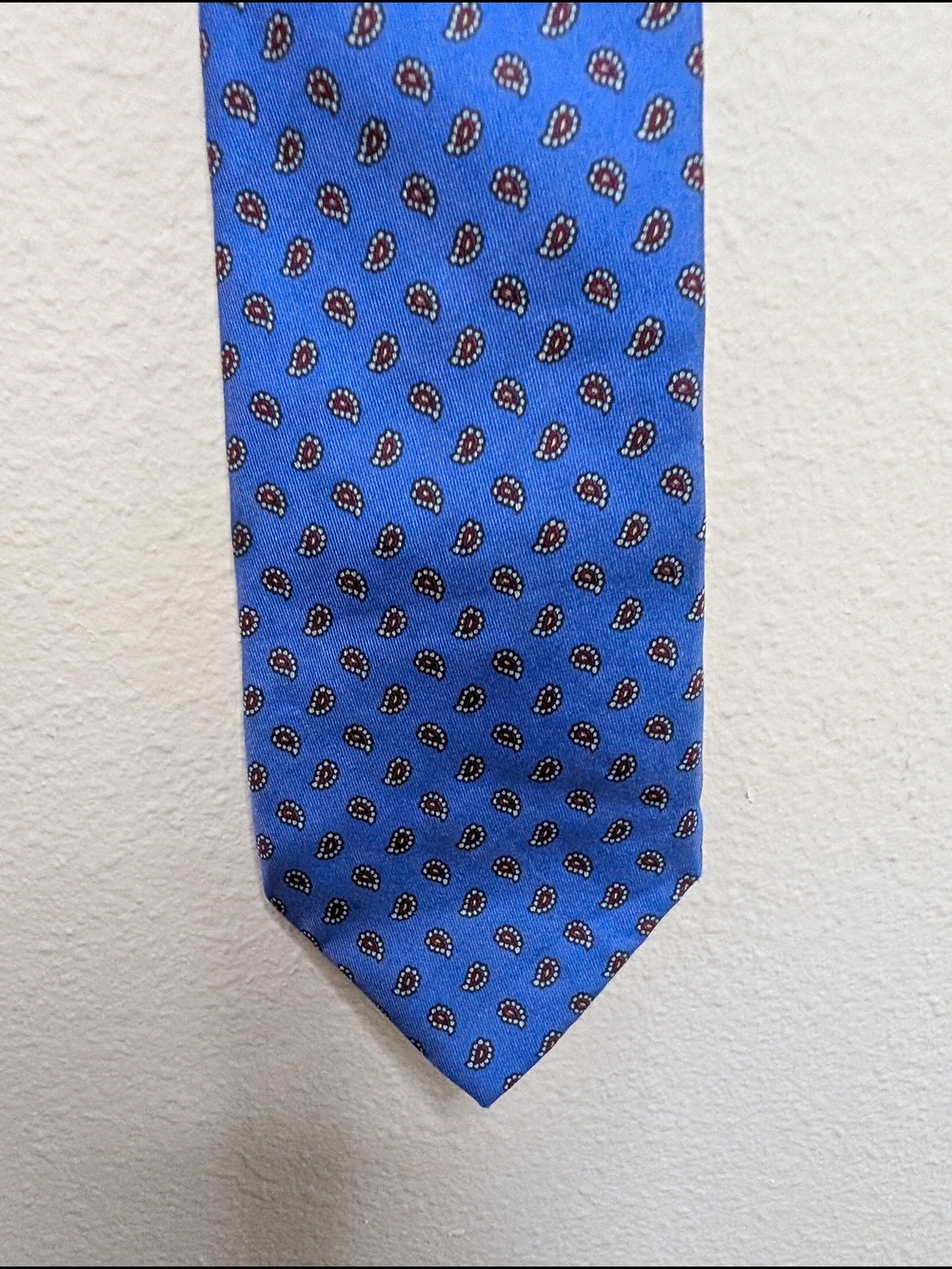 Robert Talbott for Nordstrom Hand‎ Sewn Silk Tie Blue Paisley Print